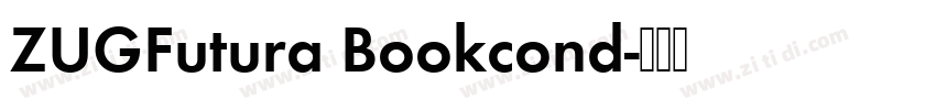 ZUGFutura Bookcond字体转换